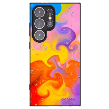 Picasee Samsung Galaxy S24 Ultra S928B 5G Hülle - Schwarzes Silikon - Bubbles