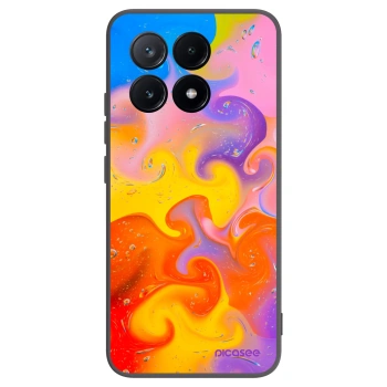 Picasee Xiaomi Poco X6 Pro Hülle - Schwarzes Silikon - Bubbles
