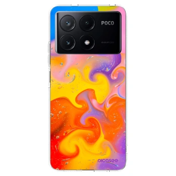 Picasee Xiaomi Poco X6 Pro Hülle - Transparentes Silikon - Bubbles
