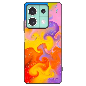 Picasee Xiaomi Redmi Note 13 5G Hülle - Schwarzes Silikon - Bubbles