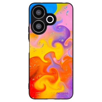 Picasee Xiaomi Redmi 13 4G Hülle - Schwarzes Silikon - Bubbles