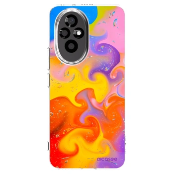Picasee Honor 200 Pro 5G Hülle - Transparentes Silikon - Bubbles