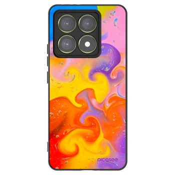 Picasee Xiaomi 14T Hülle - Schwarzes Silikon - Bubbles