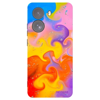 Picasee Xiaomi Poco X7 Hülle - Schwarzes Silikon - Bubbles