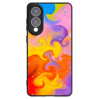 Picasee Samsung Galaxy S25 Edge 5G Hülle - Schwarzes Silikon - Bubbles