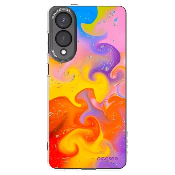Picasee Samsung Galaxy S25 Edge 5G Hülle - Transparentes Silikon - Bubbles