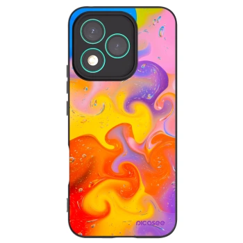 Picasee Honor 400 Lite 5G Hülle - Schwarzes Silikon - Bubbles