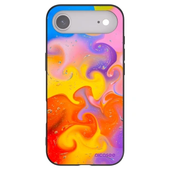 Picasee Apple iPhone Air Hülle - Schwarzes Silikon - Bubbles