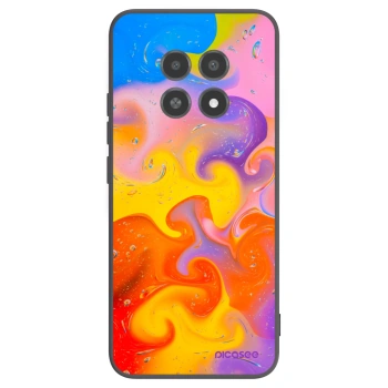 Picasee Realme 12X Hülle - Schwarzes Silikon - Bubbles