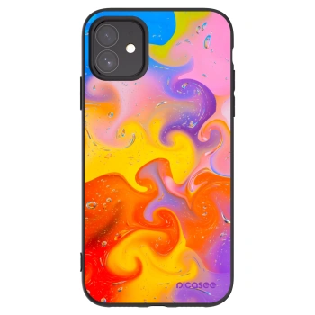 Picasee Apple iPhone 11 Hülle - Schwarzes Silikon - Bubbles