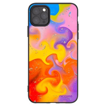 Picasee Apple iPhone 11 Pro Max Hülle - Schwarzes Silikon - Bubbles