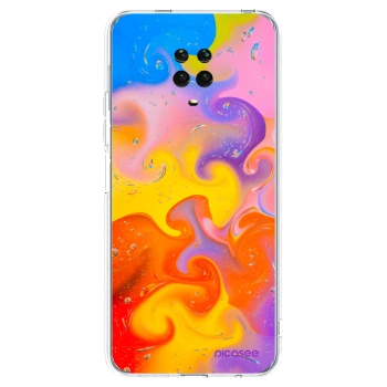 Picasee Xiaomi Redmi Note 9 Pro Hülle - Transparentes Silikon - Bubbles