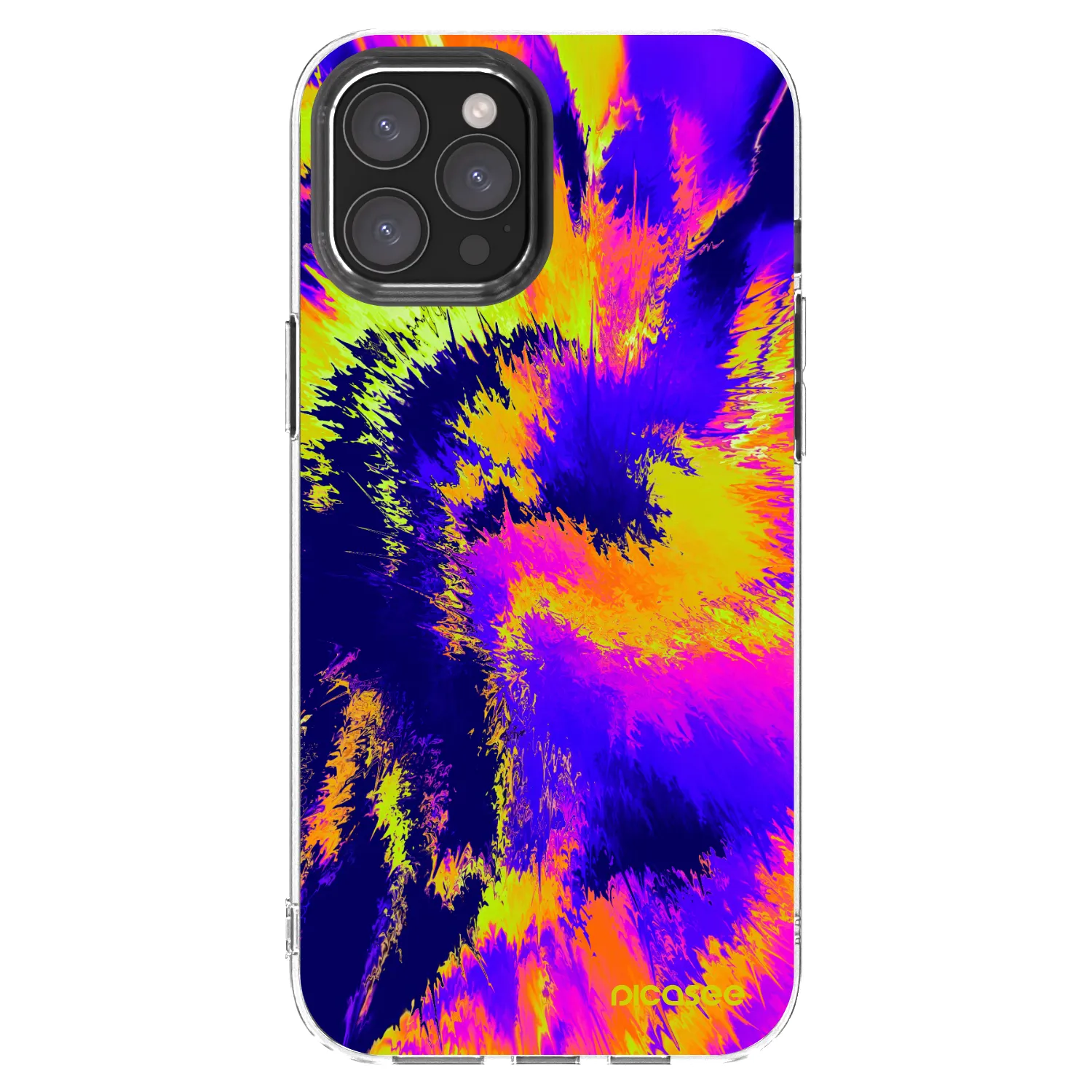 Picasee Apple iPhone 12 Pro Max Hülle - Transparentes Silikon - Burn