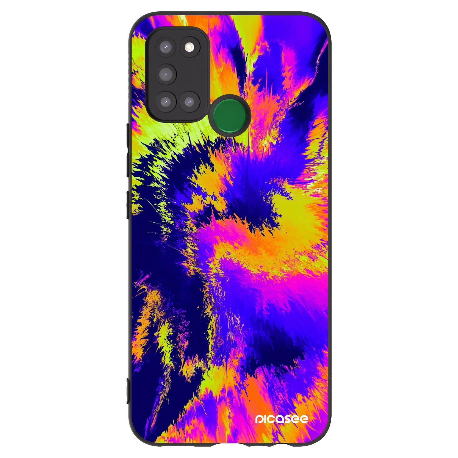 Picasee Realme 7i Hülle - Schwarzes Silikon - Burn