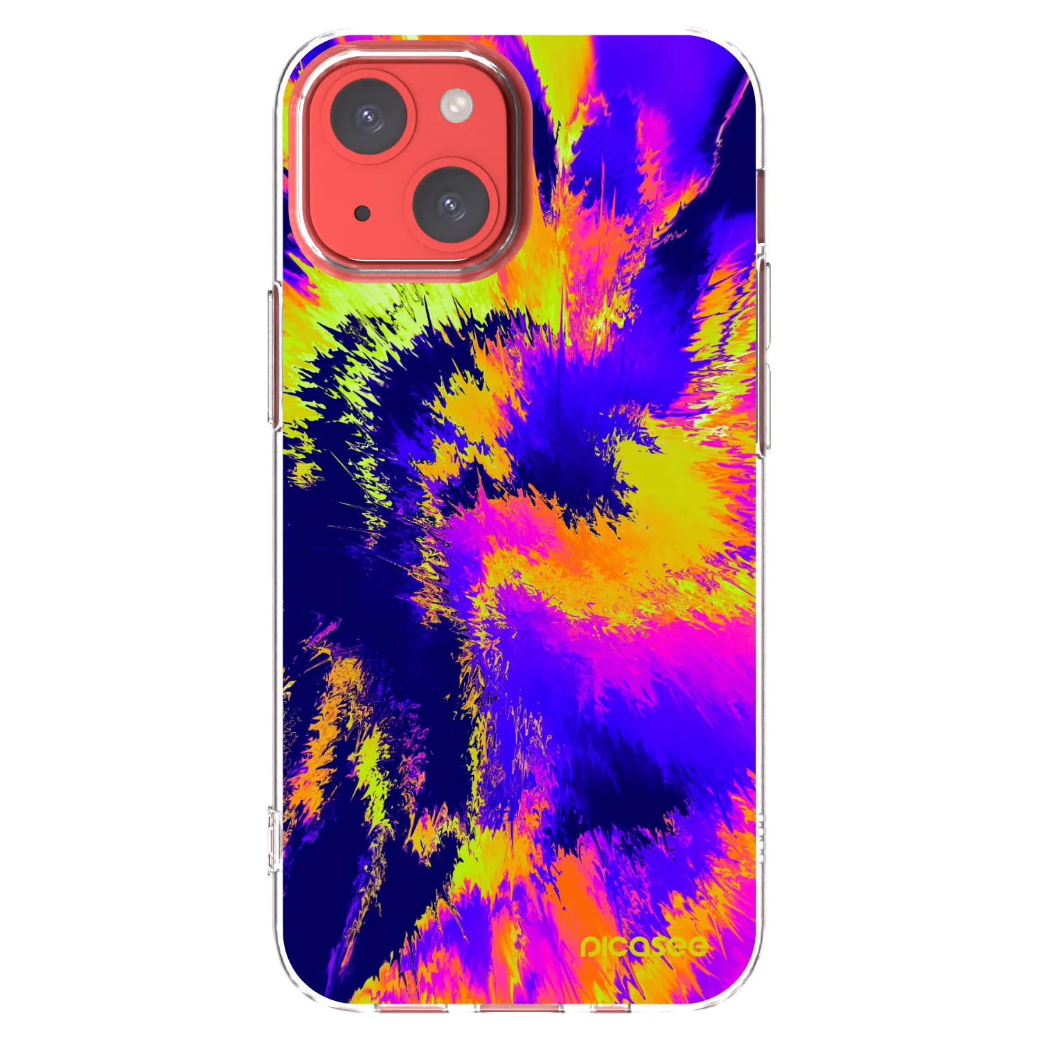 Picasee Apple iPhone 13 mini Hülle - Transparentes Silikon - Burn