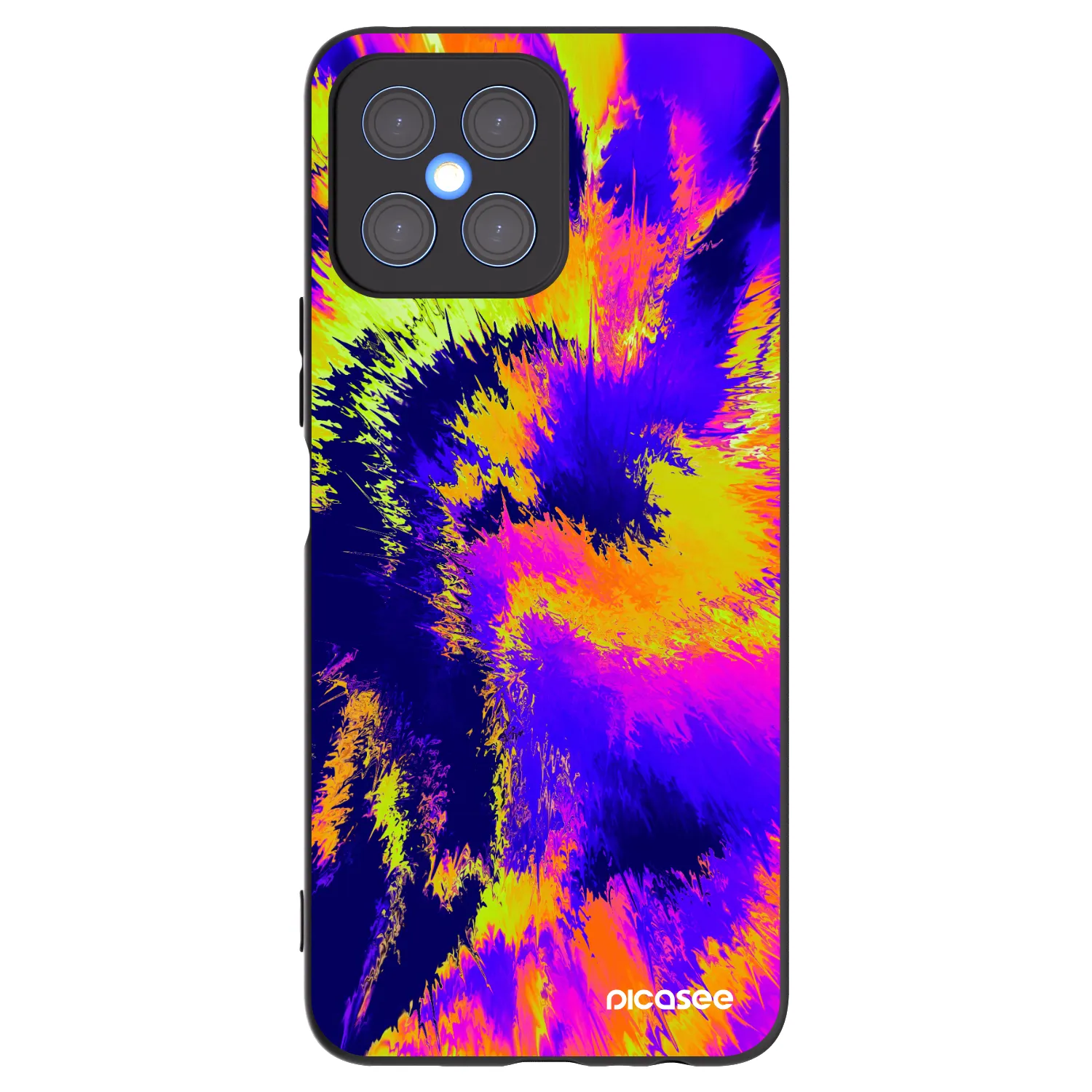 Picasee Honor X8 4G Hülle - Schwarzes Silikon - Burn