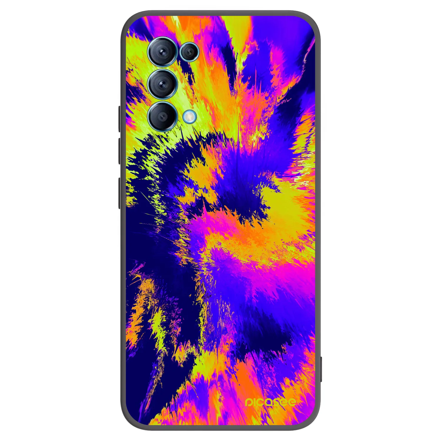 Picasee OPPO Reno 5 5G Hülle - Schwarzes Silikon - Burn