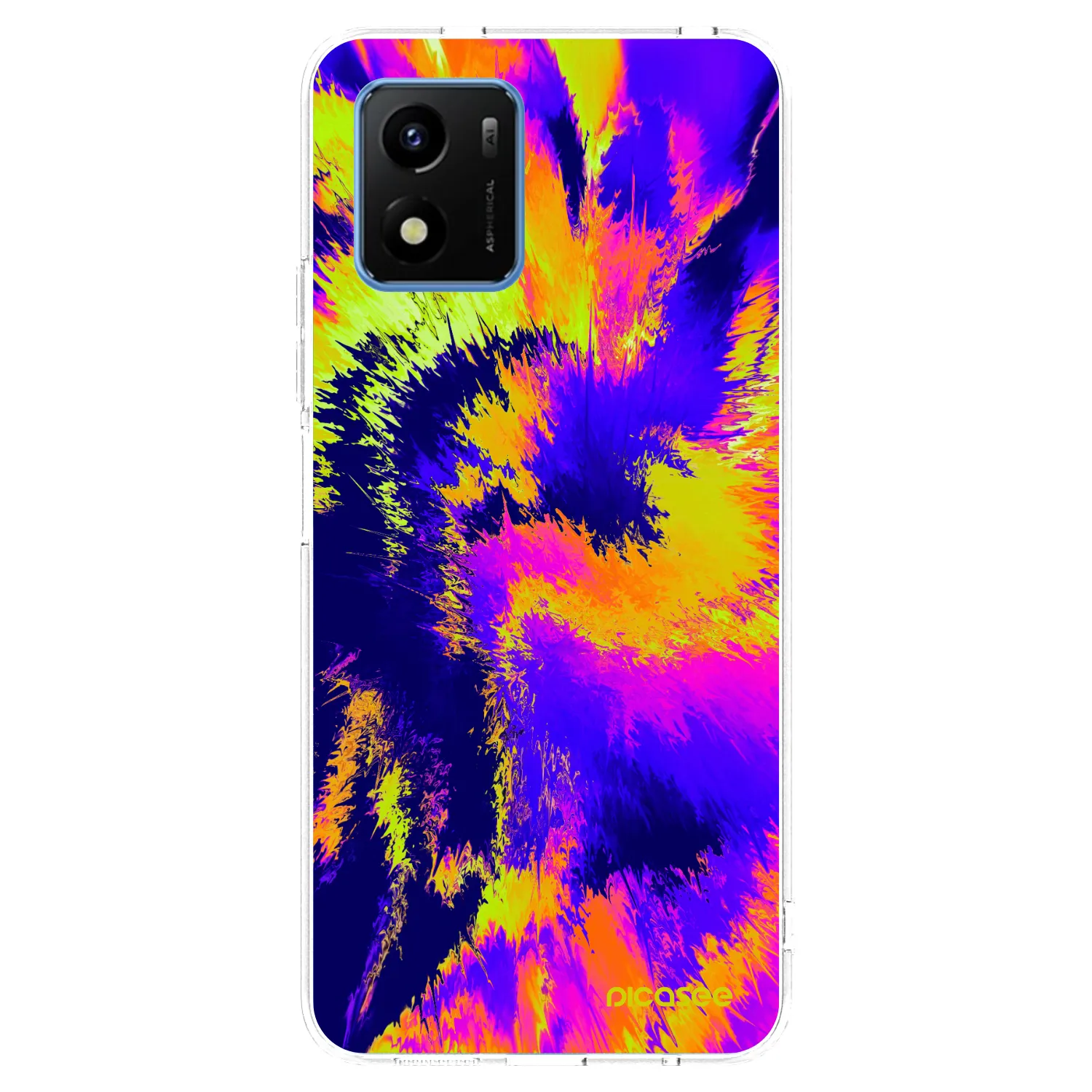 Picasee Vivo Y01 Hülle - Transparentes Silikon - Burn