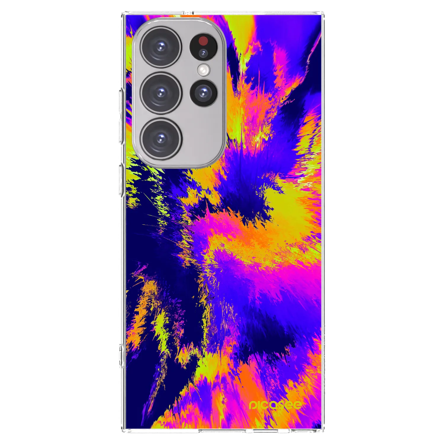 Picasee Samsung Galaxy S23 Ultra 5G Hülle - Transparentes Silikon - Burn