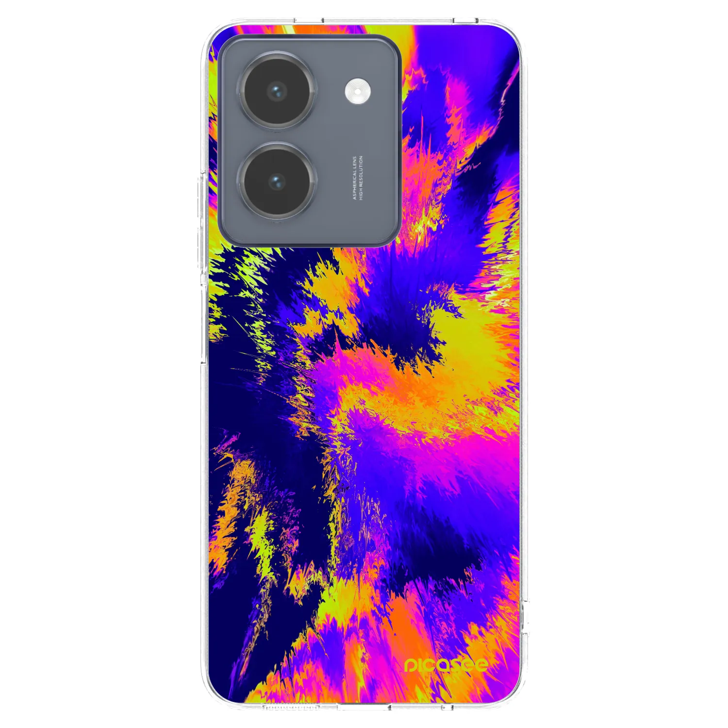Picasee Vivo Y36 4G Hülle - Transparentes Silikon - Burn