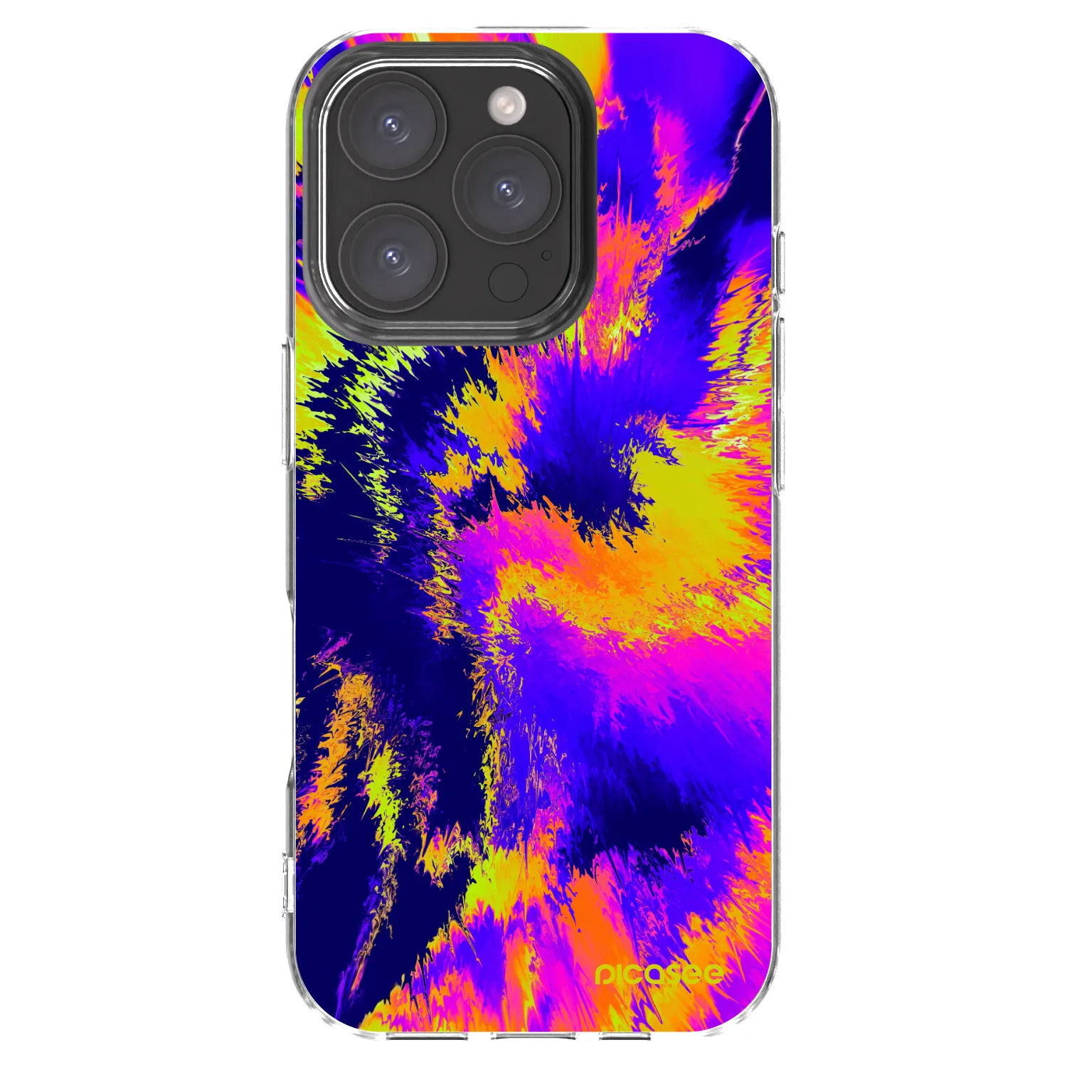 Picasee Apple iPhone 16 Pro Hülle - Transparentes Silikon - Burn