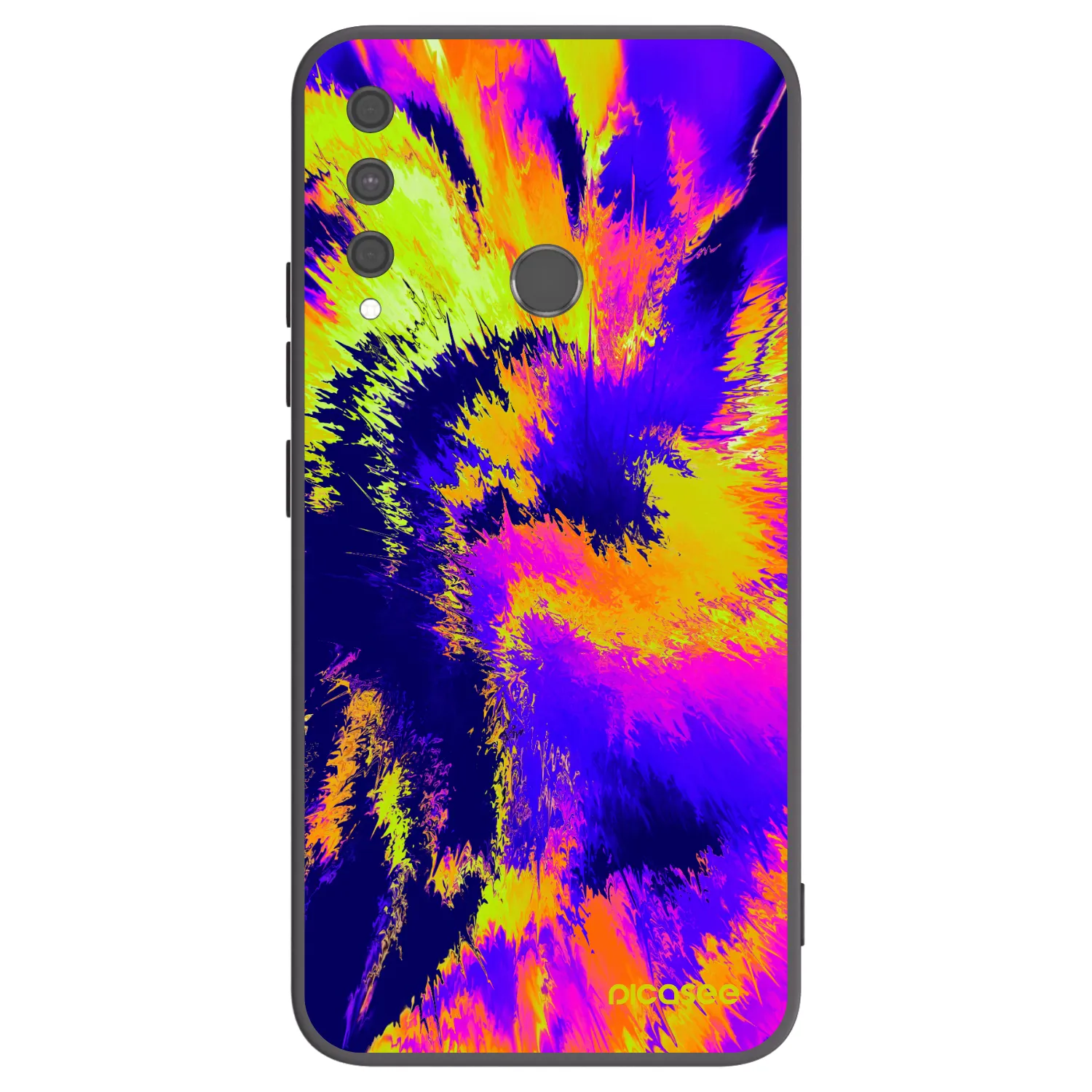 Picasee Huawei P40 Lite E Hülle - Schwarzes Silikon - Burn