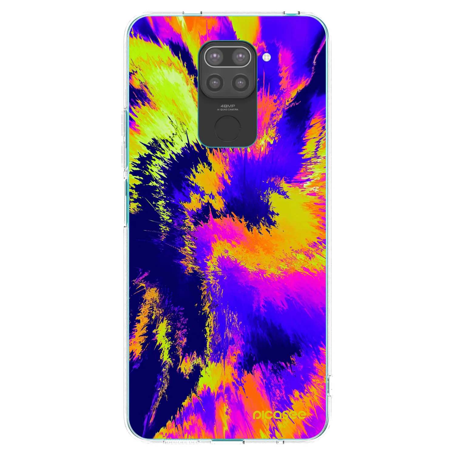 Picasee Xiaomi Redmi Note 9 Hülle - Schwarzes Silikon - Burn