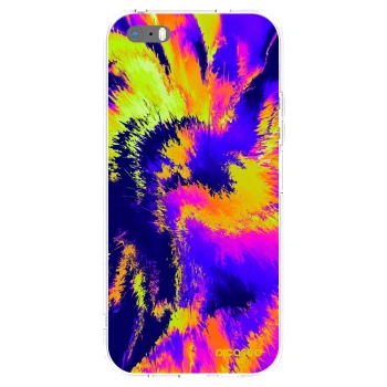 Picasee Apple iPhone 5/5S/SE Hülle - Transparentes Silikon - Burn