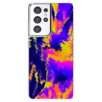 Picasee Samsung Galaxy S21 Ultra 5G G998B Hülle - Transparentes Silikon - Burn