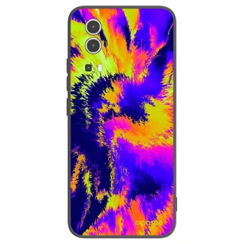 Picasee Vivo Y72 5G Hülle - Schwarzes Silikon - Burn