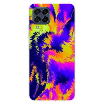 Picasee Samsung Galaxy M53 5G Hülle - Transparentes Silikon - Burn