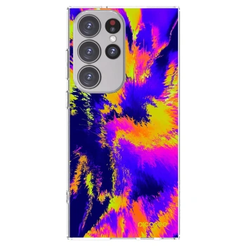 Picasee Samsung Galaxy S23 Ultra 5G Hülle - Transparentes Silikon - Burn