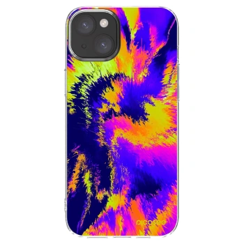 Picasee Apple iPhone 15 Plus Hülle - Transparentes Silikon - Burn