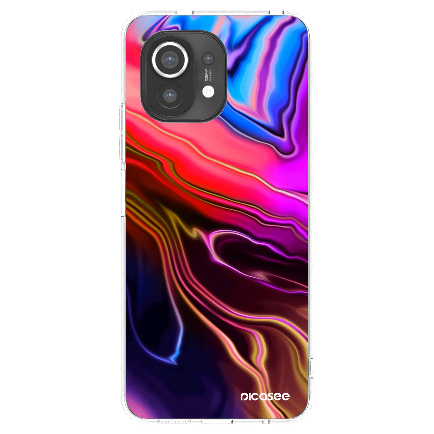 Picasee Xiaomi Mi 11 Hülle - Transparentes Silikon - Electric