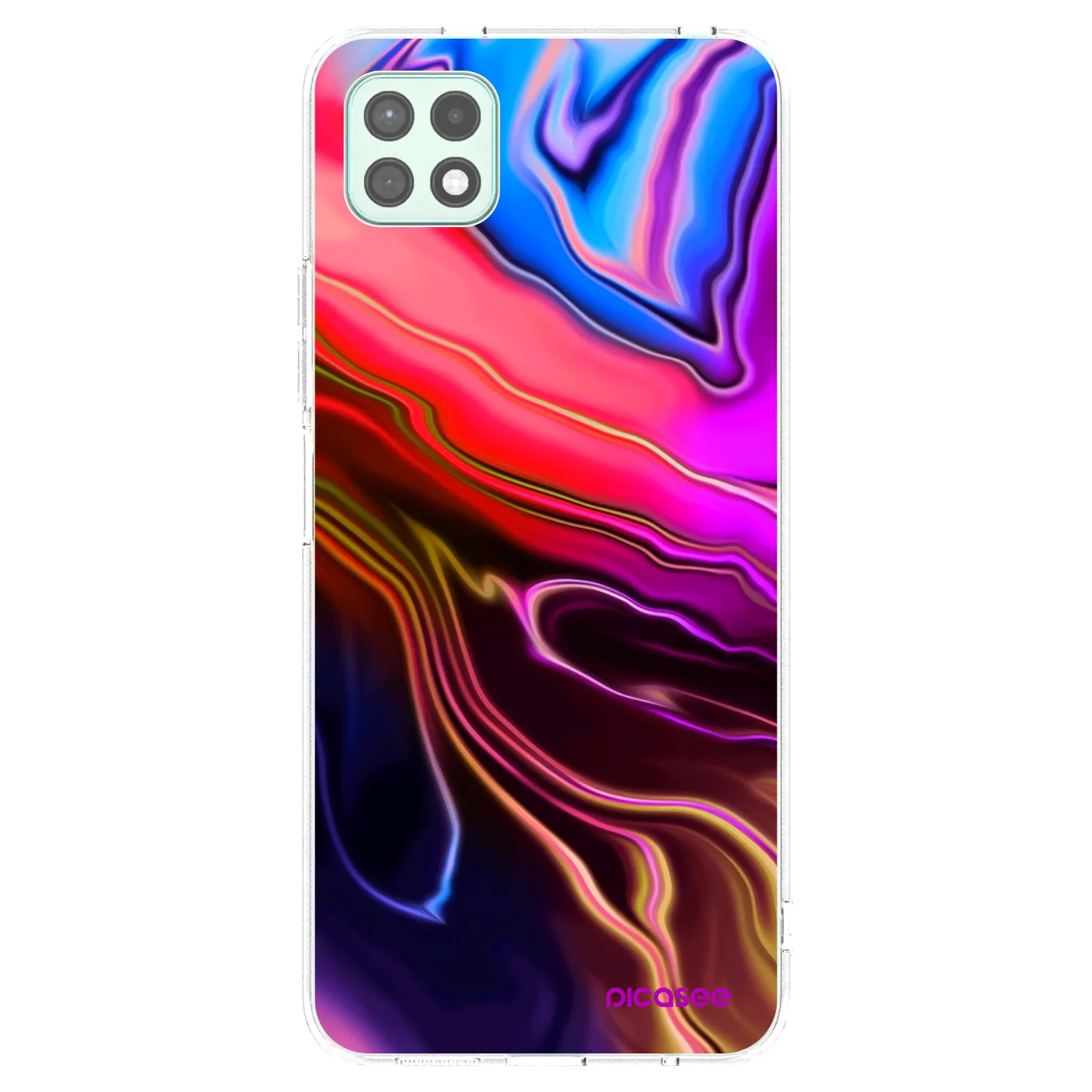 Picasee Samsung Galaxy A22 A226B 5G Hülle - Transparentes Silikon - Electric