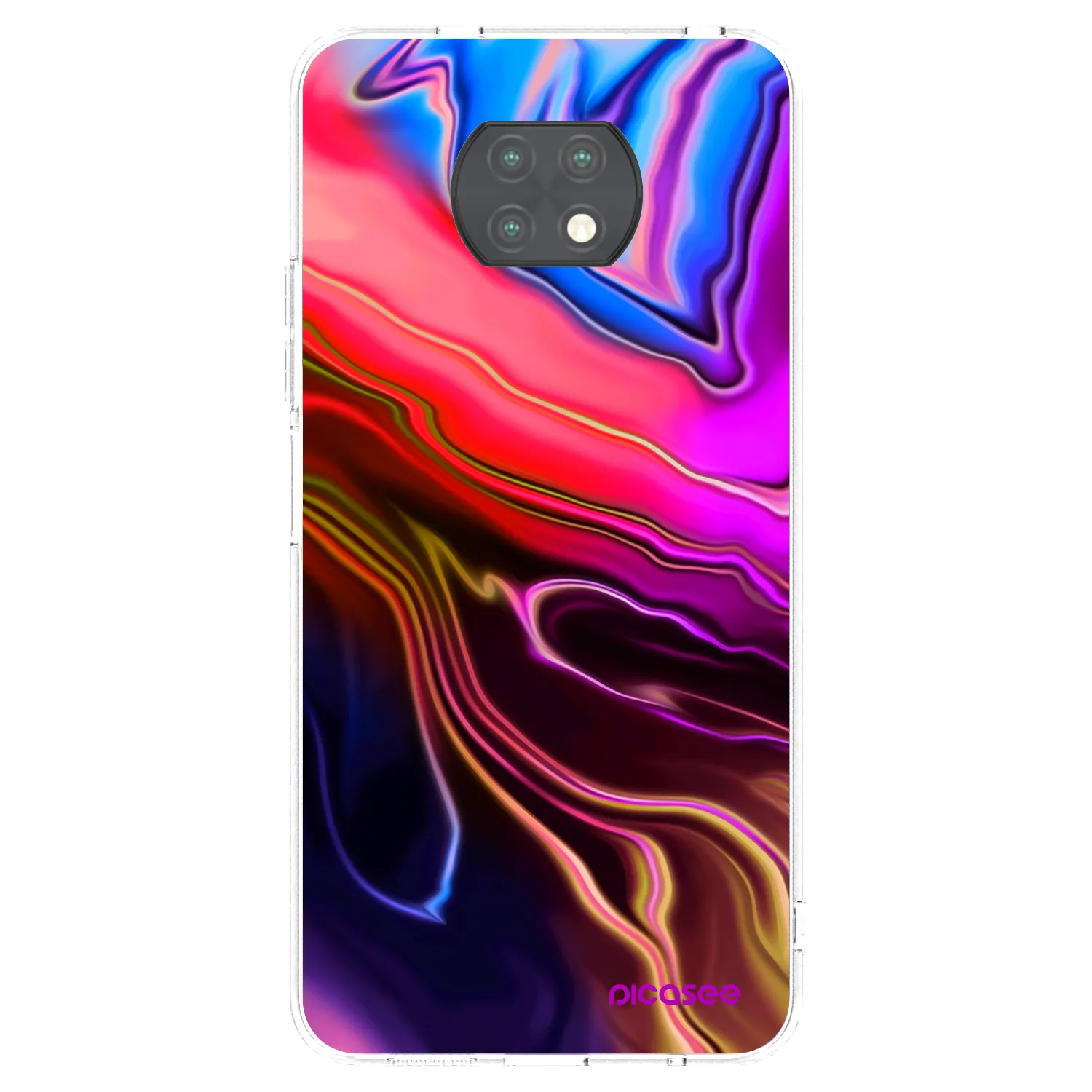 Picasee Xiaomi Redmi Note 9T Hülle - Transparentes Silikon - Electric