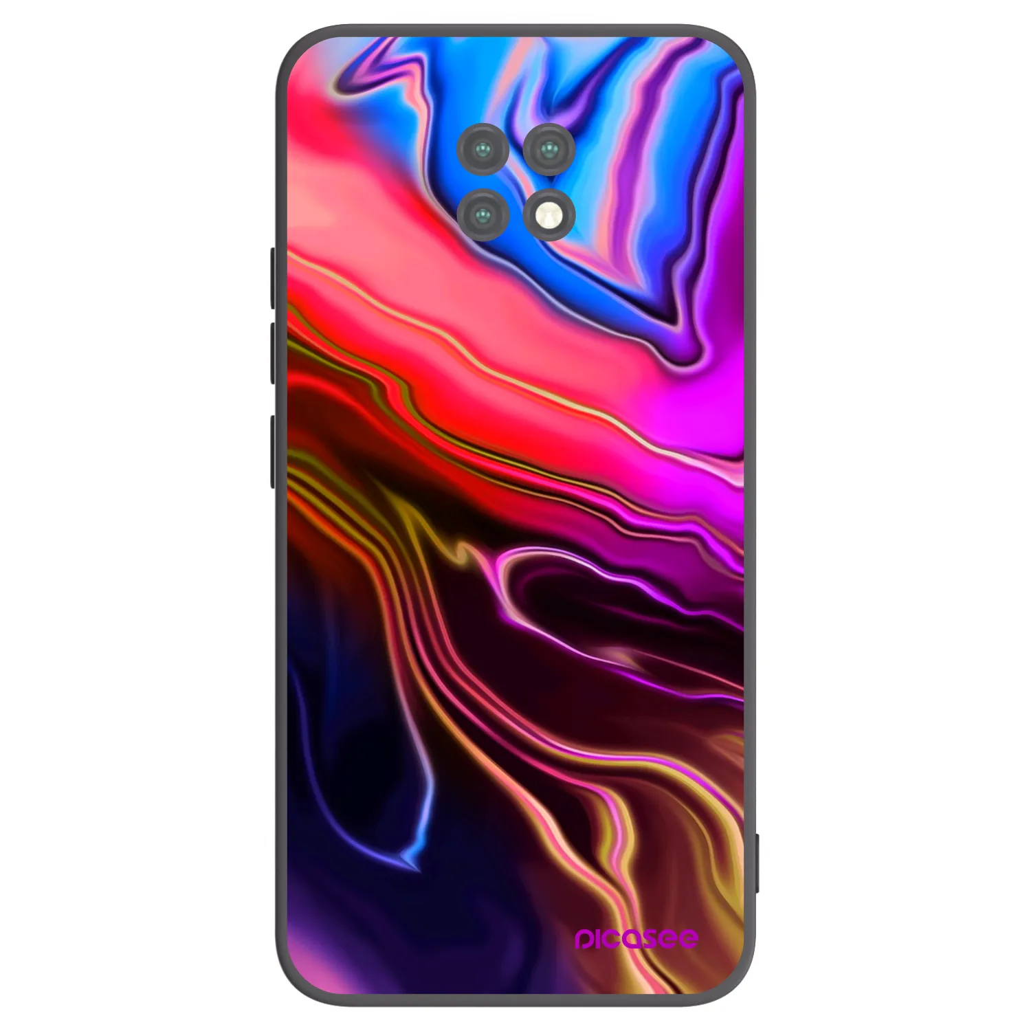 Picasee Xiaomi Redmi Note 9T Hülle - Schwarzes Silikon - Electric