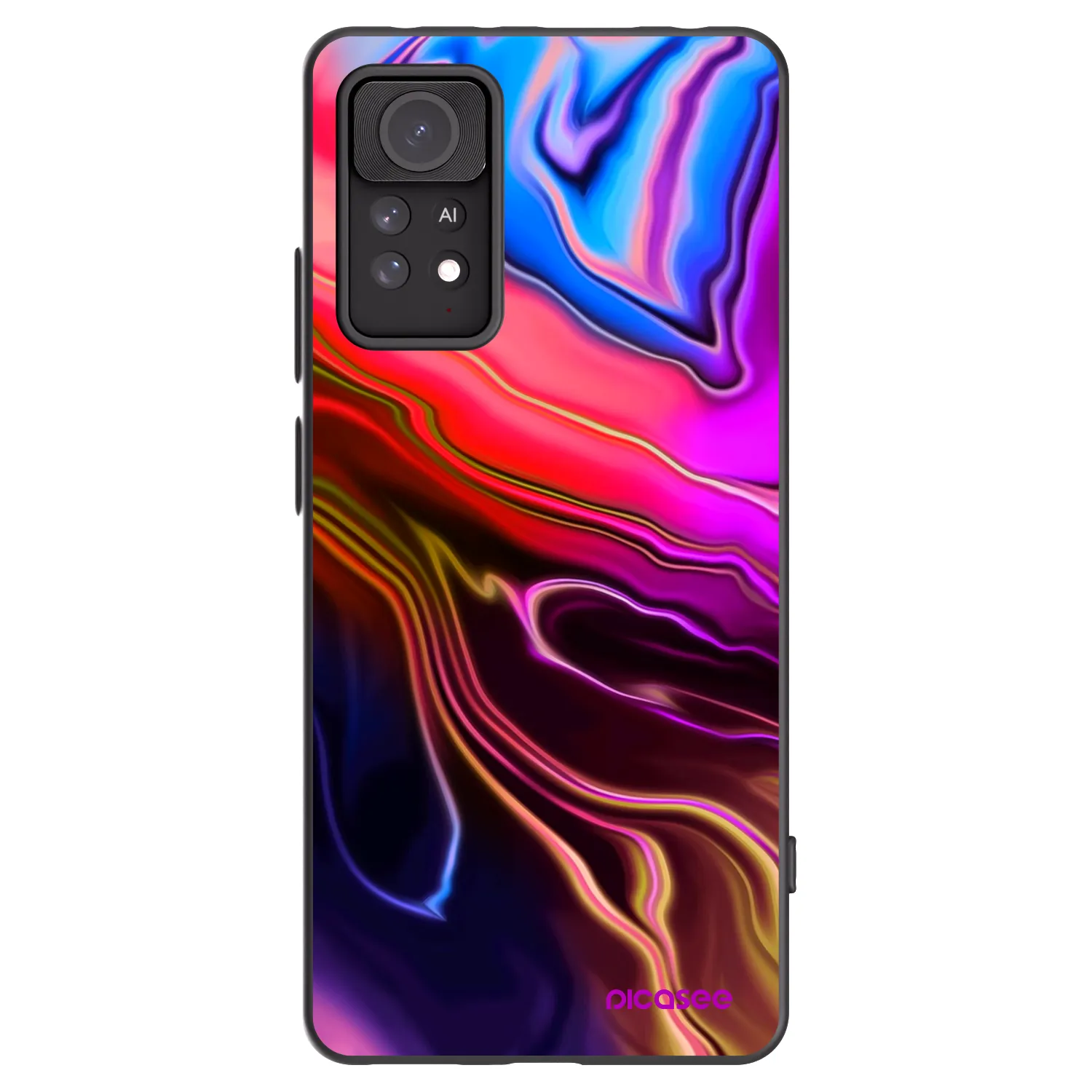 Picasee Xiaomi Redmi Note 11 Pro Hülle - Schwarzes Silikon - Electric
