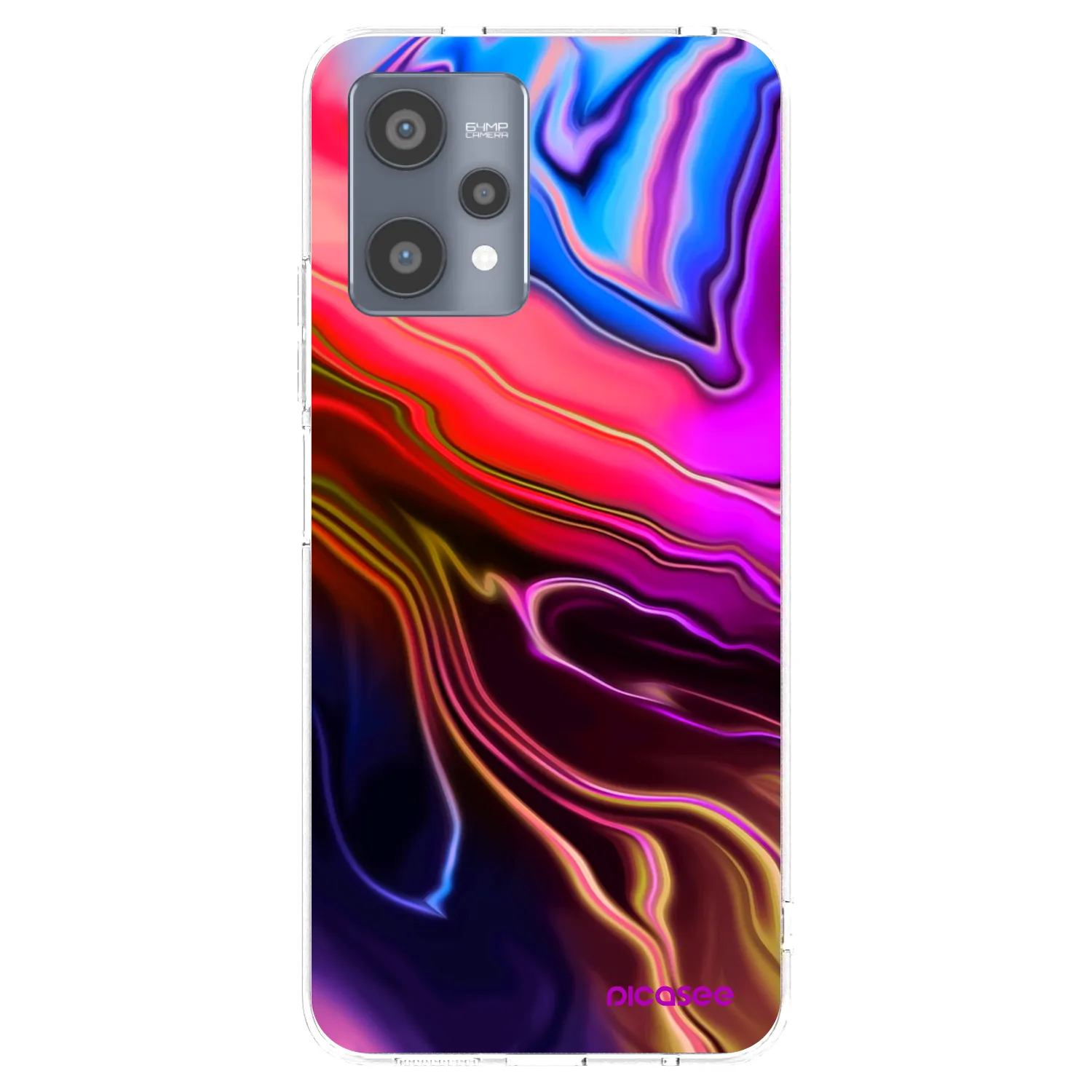 Picasee Realme 9 Pro 5G Hülle - Transparentes Silikon - Electric