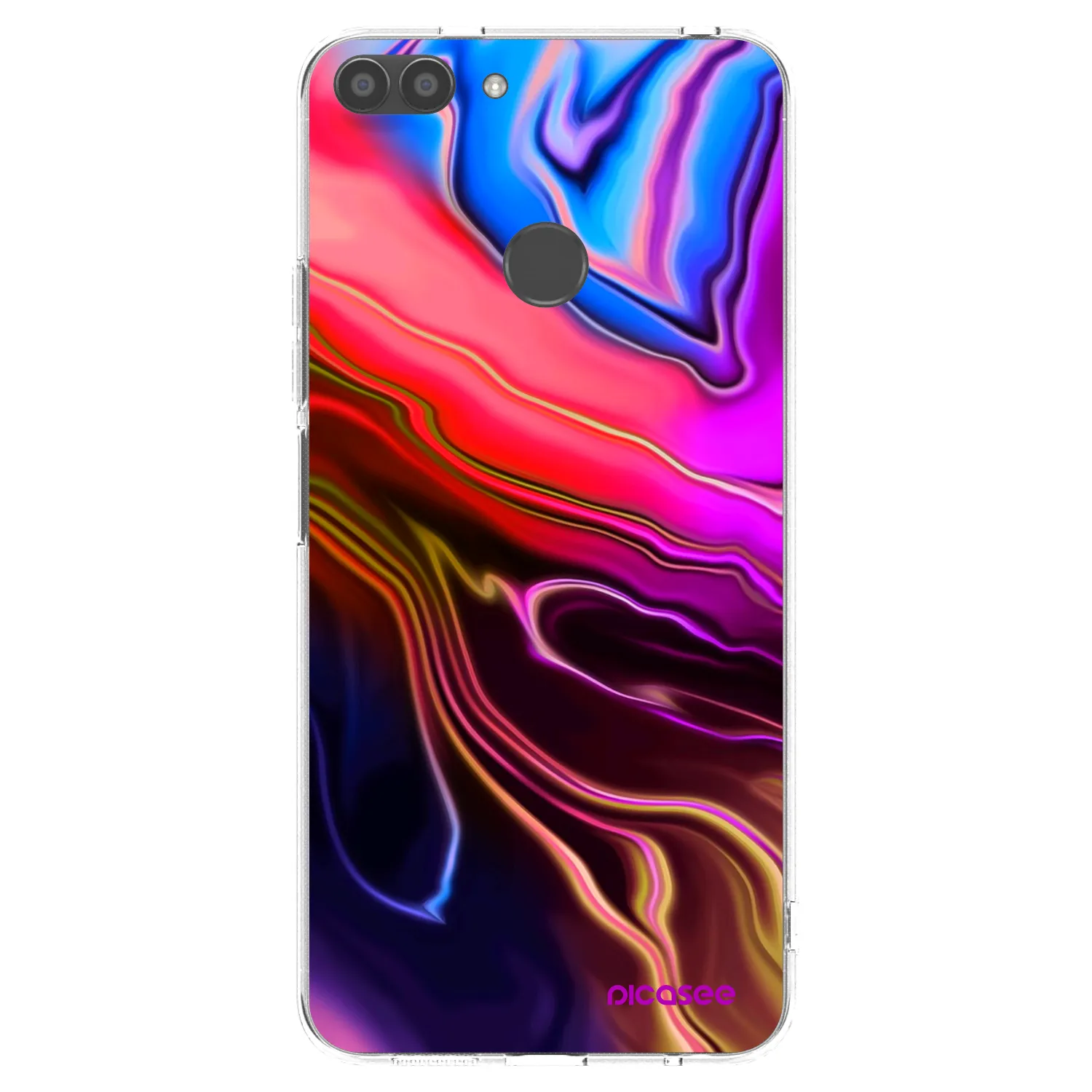 Picasee Huawei P Smart Hülle - Transparentes Silikon - Electric