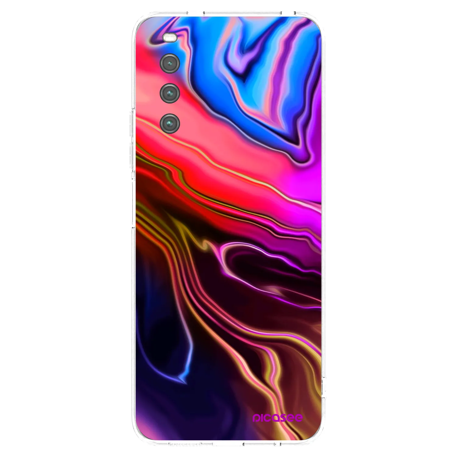 Picasee Sony Xperia 10 IV 5G Hülle - Transparentes Silikon - Electric