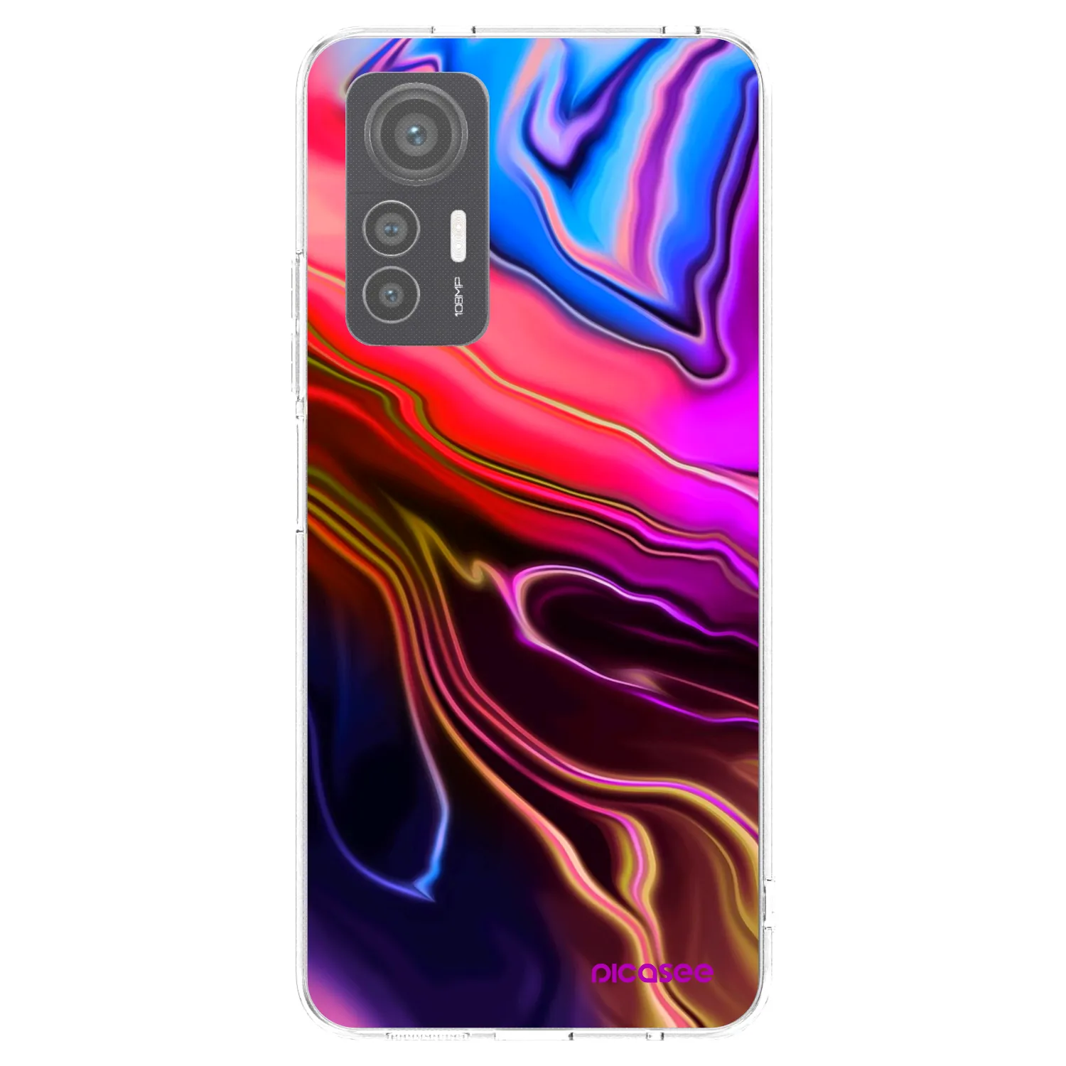 Picasee Xiaomi 12 Lite Hülle - Transparentes Silikon - Electric
