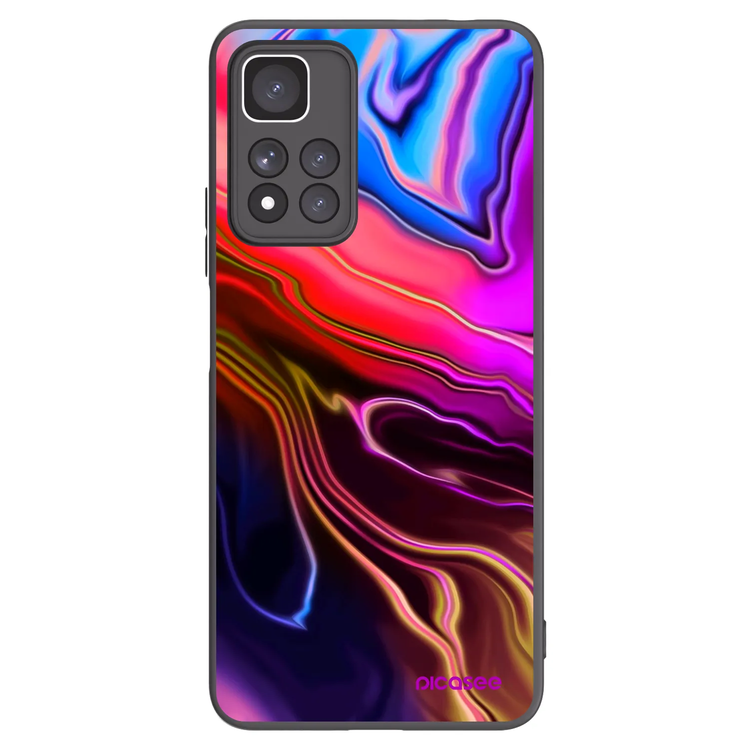 Picasee Xiaomi Redmi Note 11 Pro+ 5G Hülle - Schwarzes Silikon - Electric