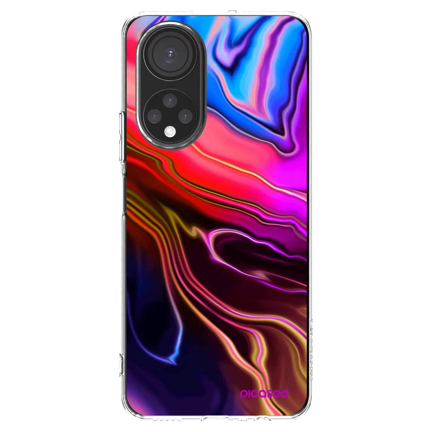 Picasee Honor X7 Hülle - Transparentes Silikon - Electric