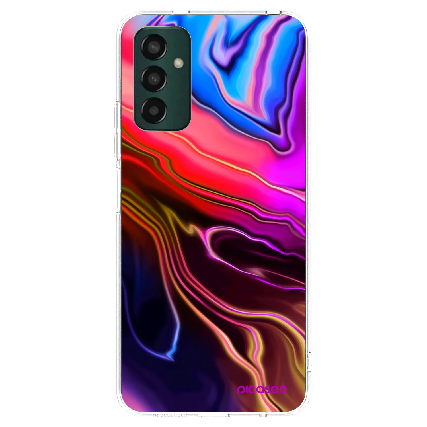 Picasee Samsung Galaxy M23 5G Hülle - Transparentes Silikon - Electric