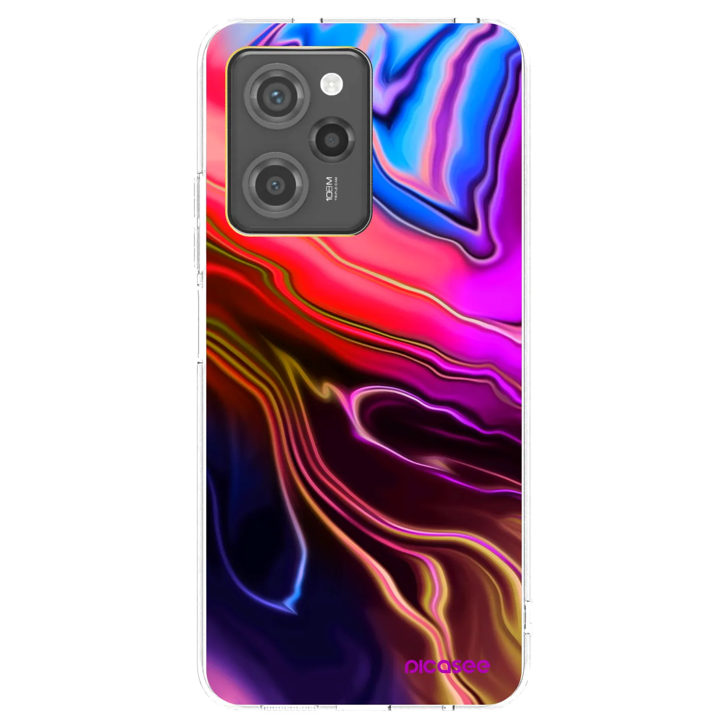 Picasee Xiaomi Poco X5 Pro Hülle - Schwarzes Silikon - Electric