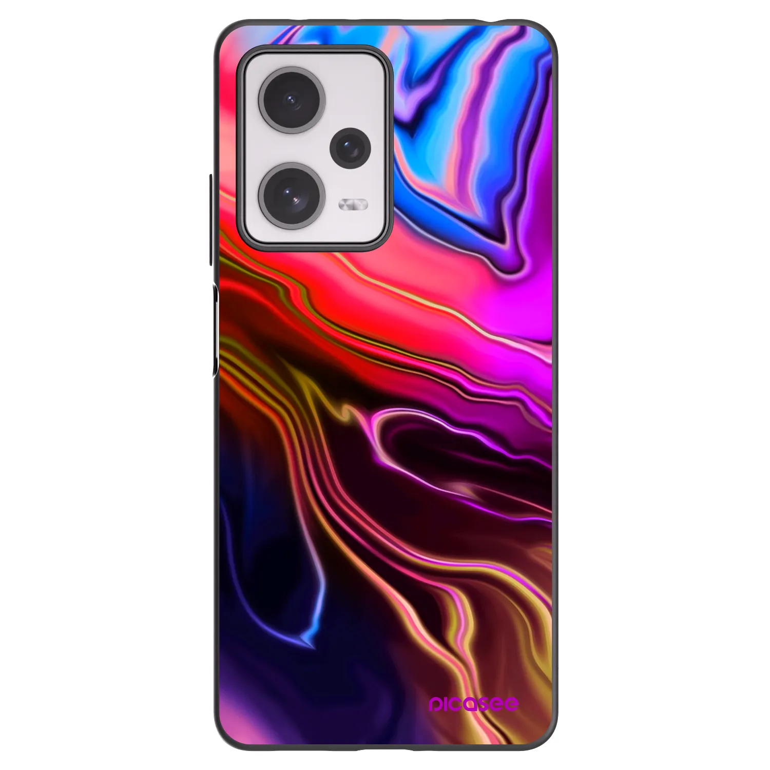 Picasee Xiaomi Redmi Note 12 Pro+ 5G Hülle - Schwarzes Silikon - Electric