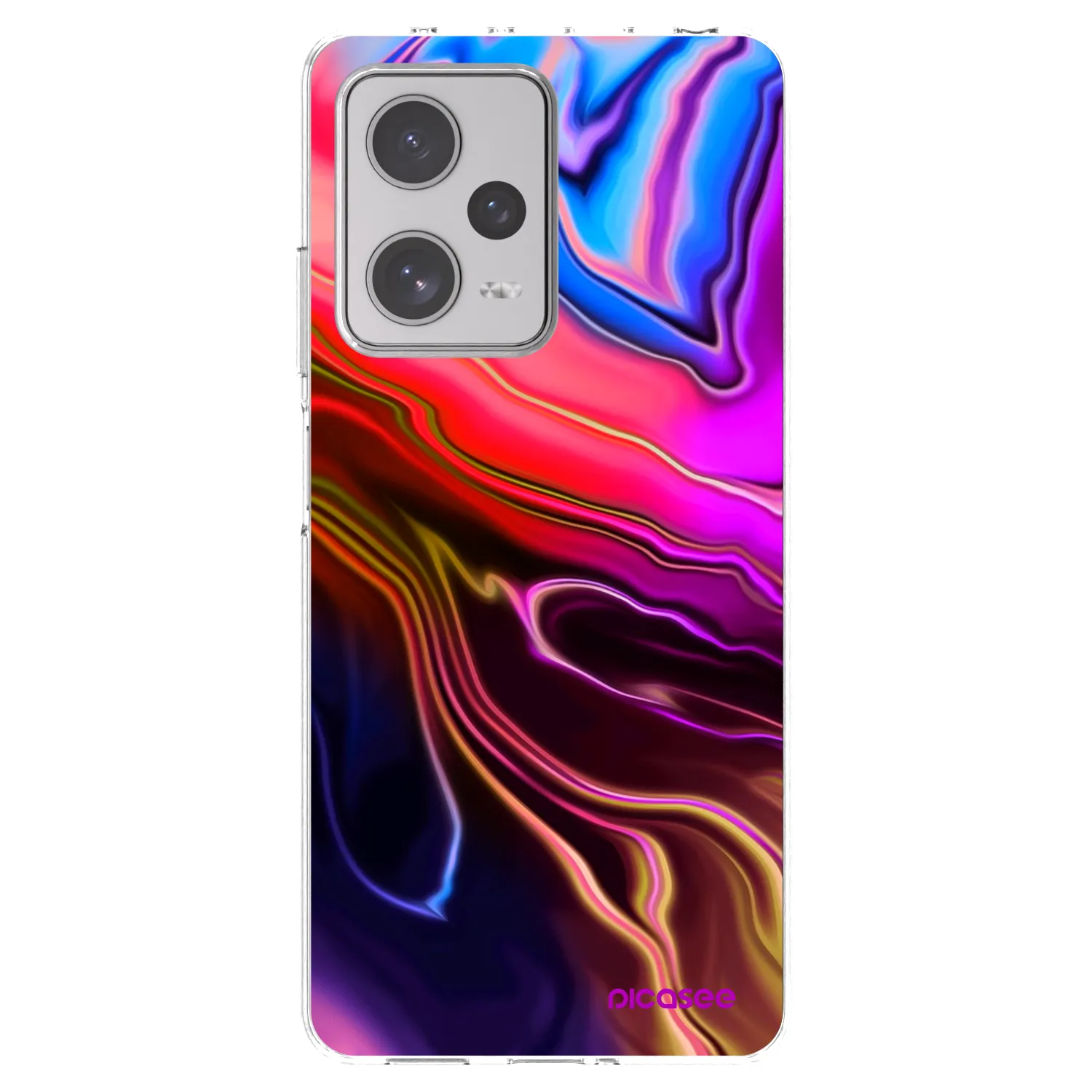 Picasee Xiaomi Redmi Note 12 Pro+ 5G Hülle - Transparentes Silikon - Electric
