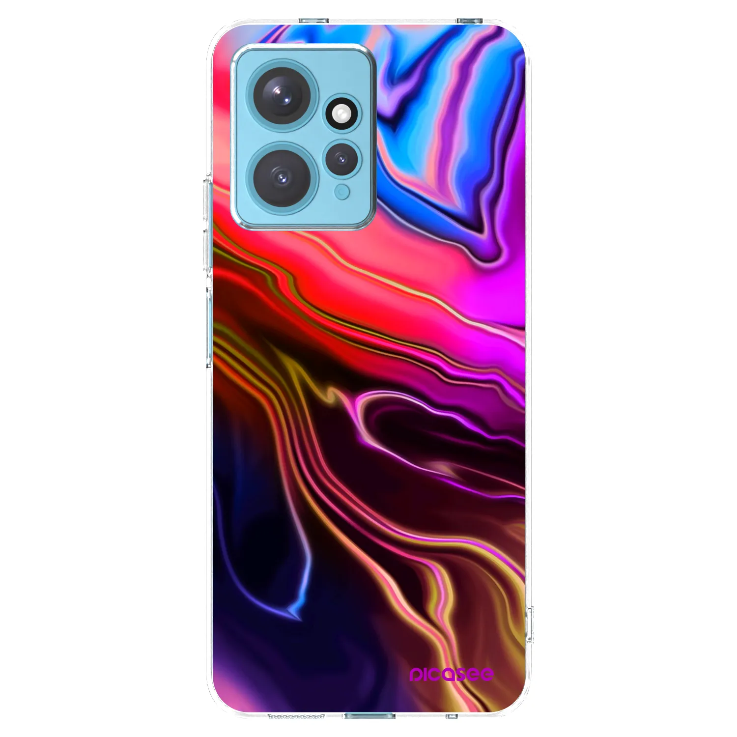 Picasee Xiaomi Redmi Note 12 4G Hülle - Transparentes Silikon - Electric