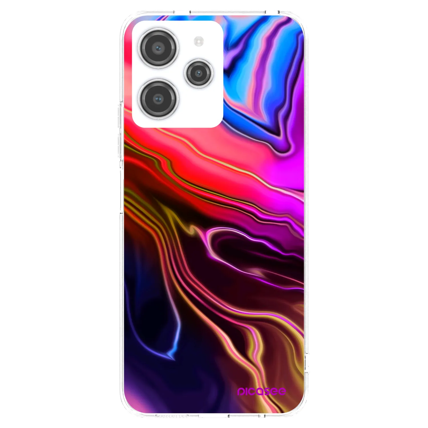 Picasee Xiaomi Redmi 12 4G Hülle - Transparentes Silikon - Electric